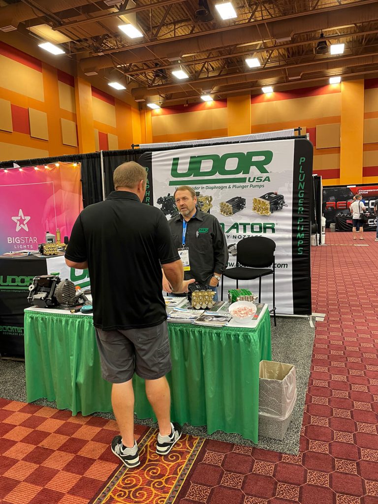 Udor booth at 2023 CETA PowerClean Show